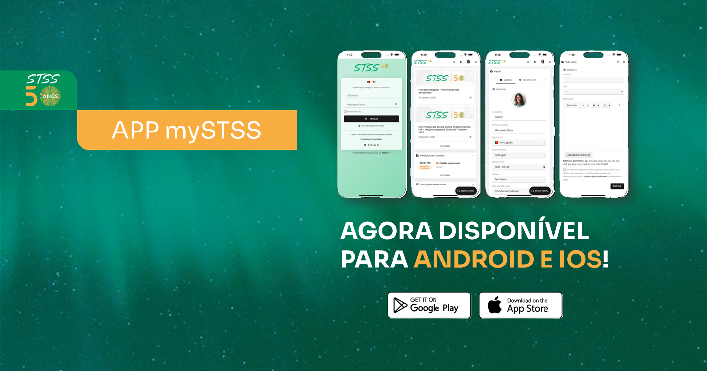mySTSS já disponível em versão Android e iOS!